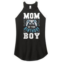 Mom Of The Birthday Boy Matching Video Gamer Birthday Party Women's Perfect Tri Rocker Tank