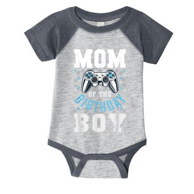 Mom Of The Birthday Boy Matching Video Gamer Birthday Party Infant Baby Jersey Bodysuit