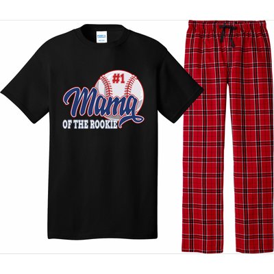 Mama Of The Rookie Baseball 1st Birthday Baseball Theme Gift Pajama Set