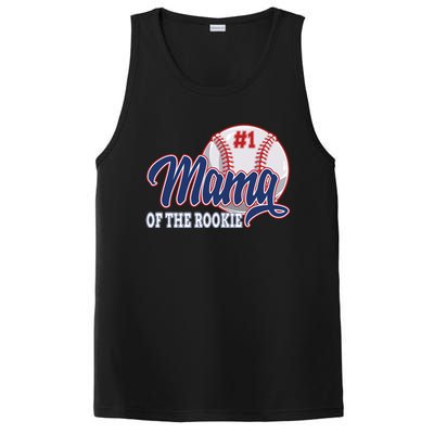 Mama Of The Rookie Baseball 1st Birthday Baseball Theme Gift PosiCharge Competitor Tank