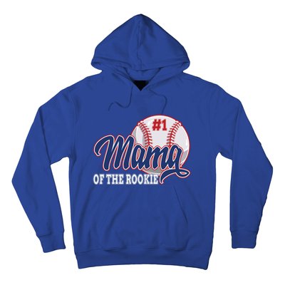 Mama Of The Rookie Baseball 1st Birthday Baseball Theme Gift Hoodie