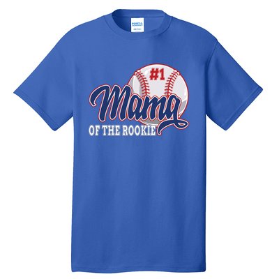 Mama Of The Rookie Baseball 1st Birthday Baseball Theme Gift Tall T-Shirt