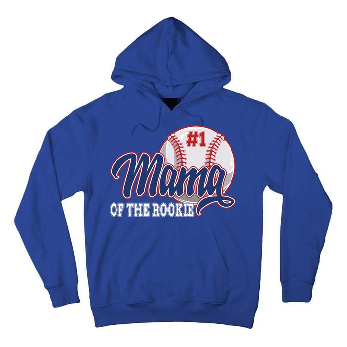 Mama Of The Rookie Baseball 1st Birthday Baseball Theme Gift Tall Hoodie