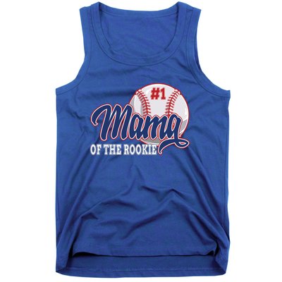 Mama Of The Rookie Baseball 1st Birthday Baseball Theme Gift Tank Top