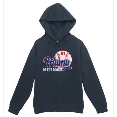 Mama Of The Rookie Baseball 1st Birthday Baseball Theme Gift Urban Pullover Hoodie