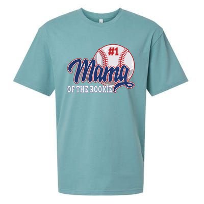 Mama Of The Rookie Baseball 1st Birthday Baseball Theme Gift Sueded Cloud Jersey T-Shirt