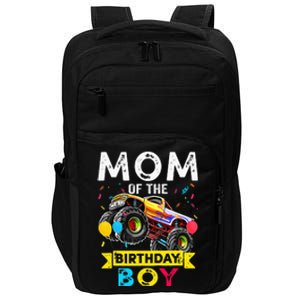 Mom Of The Birthday Boy Monster Truck Birthday Novelty Gift Impact Tech Backpack