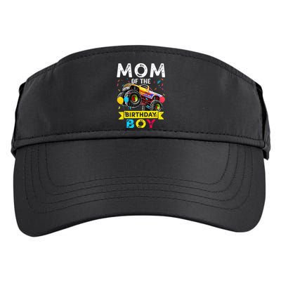 Mom Of The Birthday Boy Monster Truck Birthday Novelty Gift Adult Drive Performance Visor