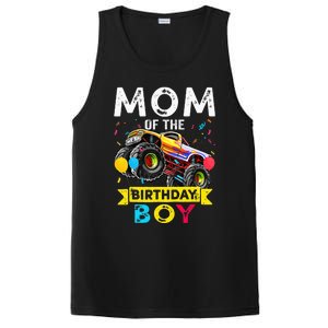 Mom Of The Birthday Boy Monster Truck Birthday Novelty Gift PosiCharge Competitor Tank