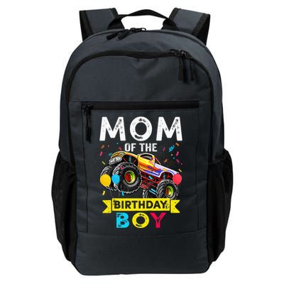 Mom Of The Birthday Boy Monster Truck Birthday Novelty Gift Daily Commute Backpack