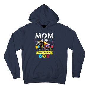 Mom Of The Birthday Boy Monster Truck Birthday Novelty Gift Hoodie