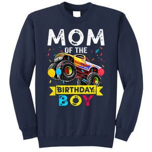 Mom Of The Birthday Boy Monster Truck Birthday Novelty Gift Sweatshirt