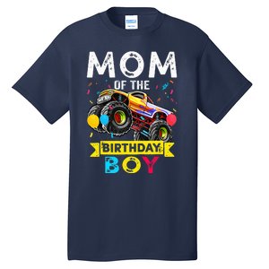 Mom Of The Birthday Boy Monster Truck Birthday Novelty Gift Tall T-Shirt