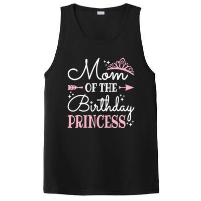 Mom Of The Birthday Princess Matching Family Mother's Day PosiCharge Competitor Tank