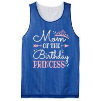 Mom Of The Birthday Princess Matching Family Mother's Day Mesh Reversible Basketball Jersey Tank