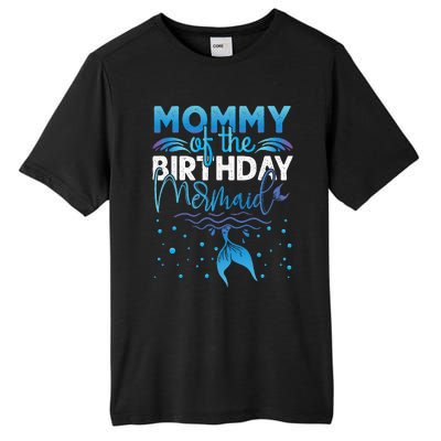 Mommy Of The Birthday Mermaid Birthday Party Tall Fusion ChromaSoft Performance T-Shirt