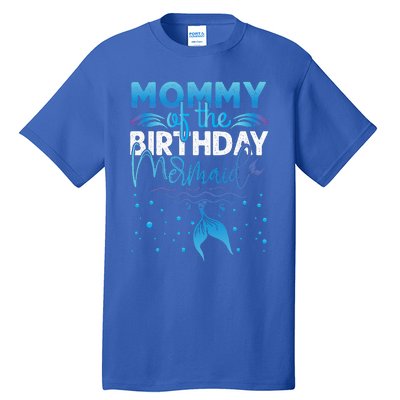 Mommy Of The Birthday Mermaid Birthday Party Tall T-Shirt