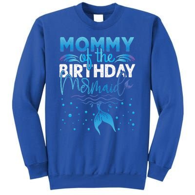 Mommy Of The Birthday Mermaid Birthday Party Tall Sweatshirt