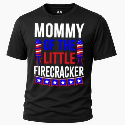 Mommy Of The Little Firecracker 4th Of July Birthday Funny Great Gift Performance Shirt