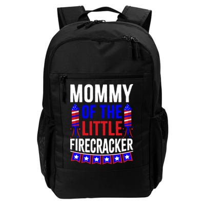 Mommy Of The Little Firecracker 4th Of July Birthday Funny Great Gift Backpack