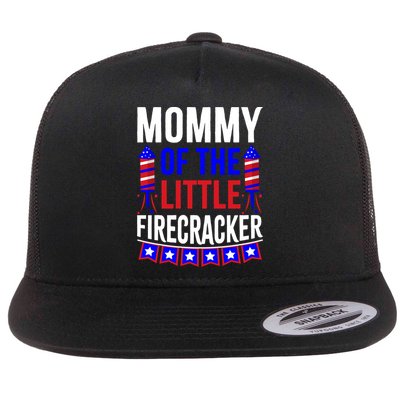 Mommy Of The Little Firecracker 4th Of July Birthday Funny Great Gift Flatbill Hat