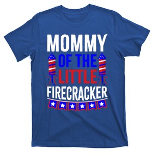 Mommy Of The Little Firecracker 4th Of July Birthday Funny Great Gift T-Shirt