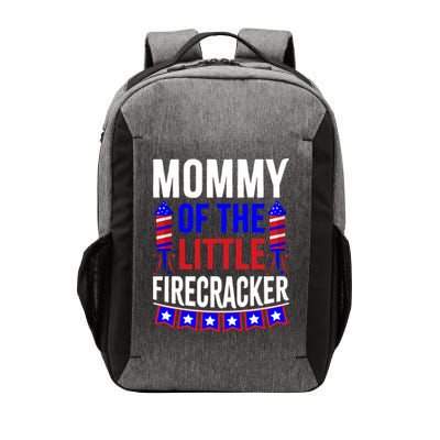 Mommy Of The Little Firecracker 4th Of July Birthday Funny Great Gift Vector Backpack