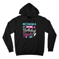 Momma Of The Birthday Sweetie Candy Bday Party Mother Hoodie