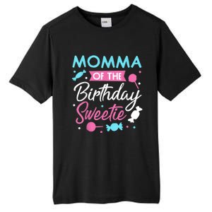 Momma Of The Birthday Sweetie Candy Bday Party Mother Tall Fusion ChromaSoft Performance T-Shirt