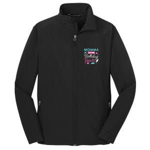 Momma Of The Birthday Sweetie Candy Bday Party Mother Core Soft Shell Jacket