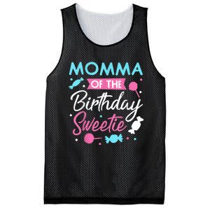 Momma Of The Birthday Sweetie Candy Bday Party Mother Mesh Reversible Basketball Jersey Tank