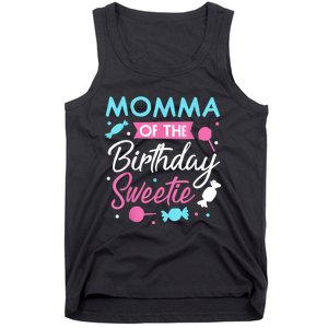 Momma Of The Birthday Sweetie Candy Bday Party Mother Tank Top