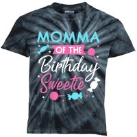 Momma Of The Birthday Sweetie Candy Bday Party Mother Kids Tie-Dye T-Shirt