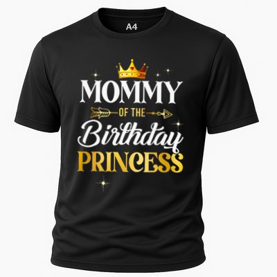 Mommy Of The Birthday Princess Girl Party Matching Family Cooling Performance Crew T-Shirt