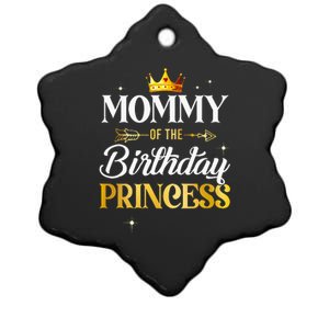 Mommy Of The Birthday Princess Girl Party Matching Family Ceramic Star Ornament