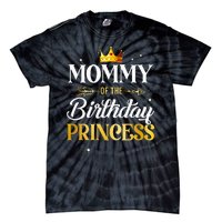 Mommy Of The Birthday Princess Girl Party Matching Family Tie-Dye T-Shirt