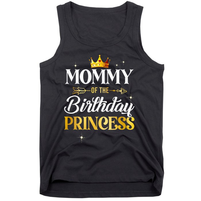 Mommy Of The Birthday Princess Girl Party Matching Family Tank Top