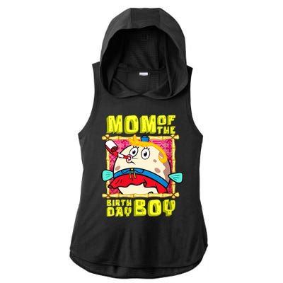 Mom Of The Birthday Boy Mother Gift Match Movies Ladies PosiCharge Tri-Blend Wicking Draft Hoodie Tank