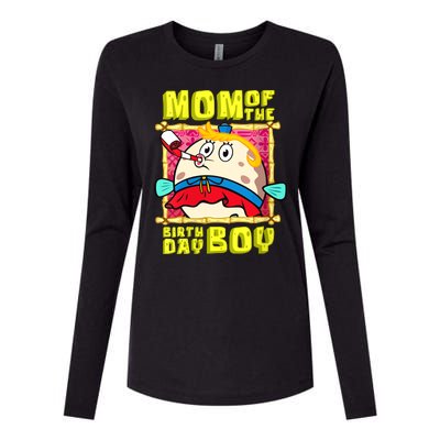 Mom Of The Birthday Boy Mother Gift Match Movies Womens Cotton Relaxed Long Sleeve T-Shirt