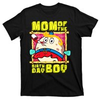 Mom Of The Birthday Boy Mother Gift Match Movies T-Shirt