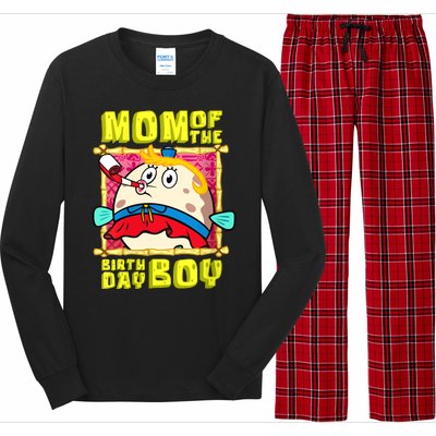 Mom Of The Birthday Boy Mother Gift Match Movies Long Sleeve Pajama Set