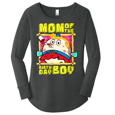 Mom Of The Birthday Boy Mother Gift Match Movies Women's Perfect Tri Tunic Long Sleeve Shirt