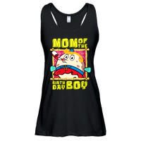 Mom Of The Birthday Boy Mother Gift Match Movies Ladies Essential Flowy Tank