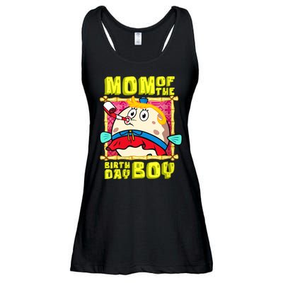 Mom Of The Birthday Boy Mother Gift Match Movies Ladies Essential Flowy Tank