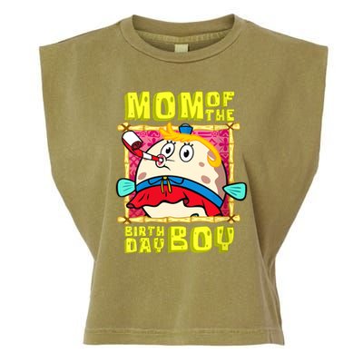 Mom Of The Birthday Boy Mother Gift Match Movies Garment-Dyed Women's Muscle Tee