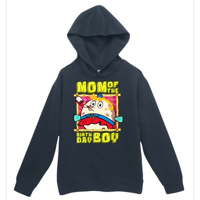 Mom Of The Birthday Boy Mother Gift Match Movies Urban Pullover Hoodie