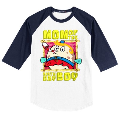 Mom Of The Birthday Boy Mother Gift Match Movies Baseball Sleeve Shirt