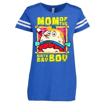 Mom Of The Birthday Boy Mother Gift Match Movies Enza Ladies Jersey Football T-Shirt