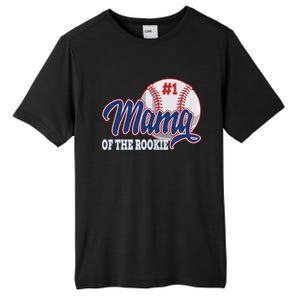 Mama Of The Rookie Baseball 1st Birthday Baseball Theme Great Gift Tall Fusion ChromaSoft Performance T-Shirt