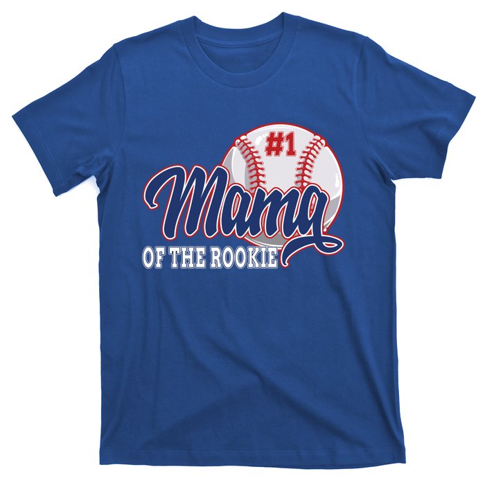 Mama Of The Rookie Baseball 1st Birthday Baseball Theme Great Gift T-Shirt